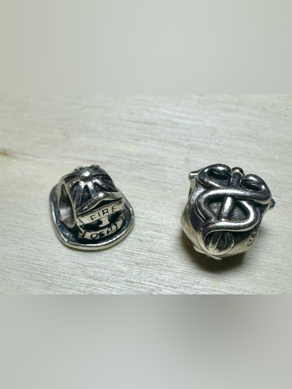 Pandora + Chamilia Retired First Responder Charm Bundle | Firefighter + Medical